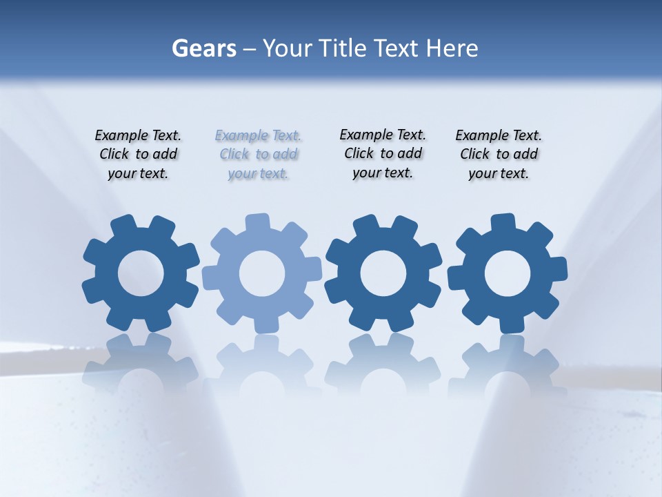 A Vase With A Fish Inside Of It On A Blue Background PowerPoint Template