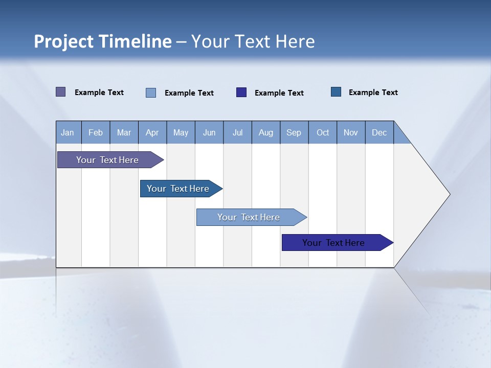 A Vase With A Fish Inside Of It On A Blue Background PowerPoint Template