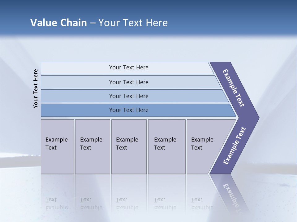 A Vase With A Fish Inside Of It On A Blue Background PowerPoint Template