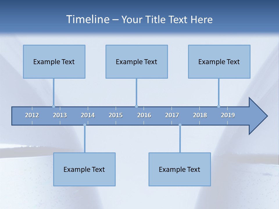 A Vase With A Fish Inside Of It On A Blue Background PowerPoint Template