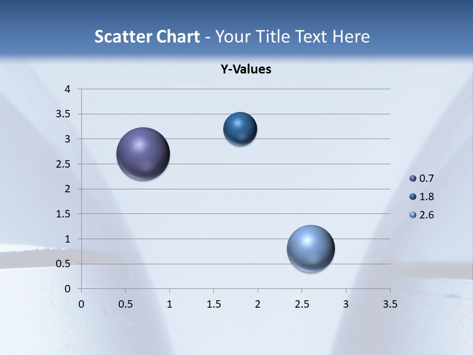 A Vase With A Fish Inside Of It On A Blue Background PowerPoint Template