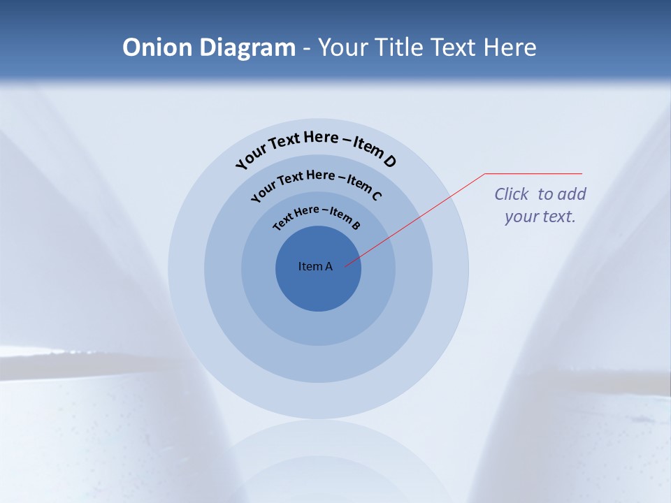 A Vase With A Fish Inside Of It On A Blue Background PowerPoint Template