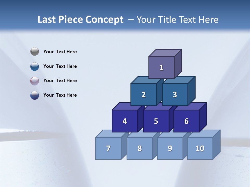 A Vase With A Fish Inside Of It On A Blue Background PowerPoint Template