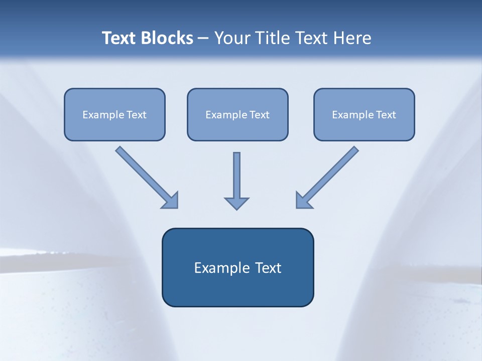 A Vase With A Fish Inside Of It On A Blue Background PowerPoint Template