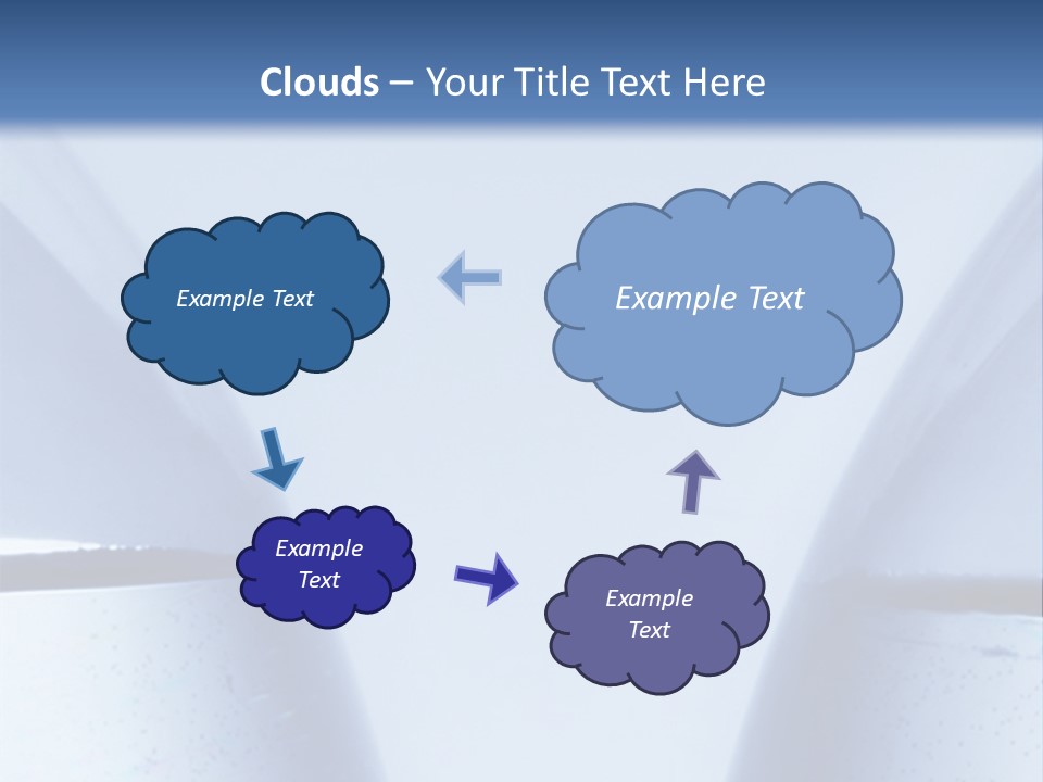 A Vase With A Fish Inside Of It On A Blue Background PowerPoint Template