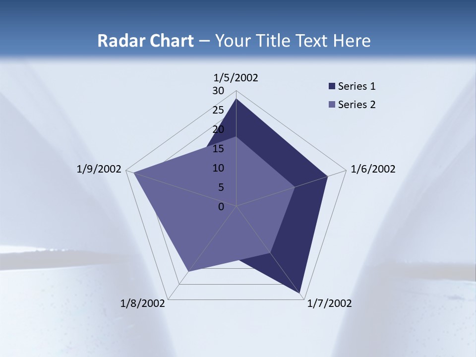 A Vase With A Fish Inside Of It On A Blue Background PowerPoint Template