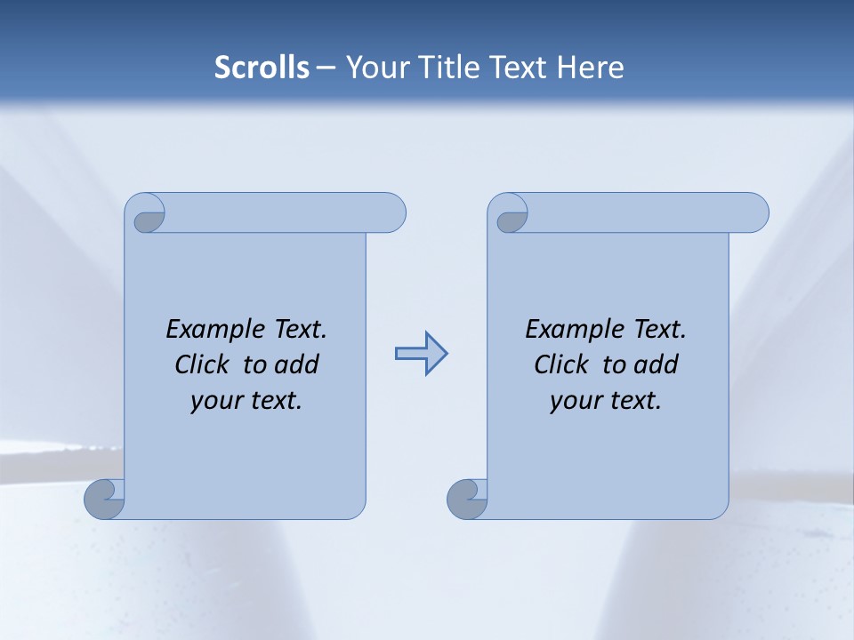 A Vase With A Fish Inside Of It On A Blue Background PowerPoint Template