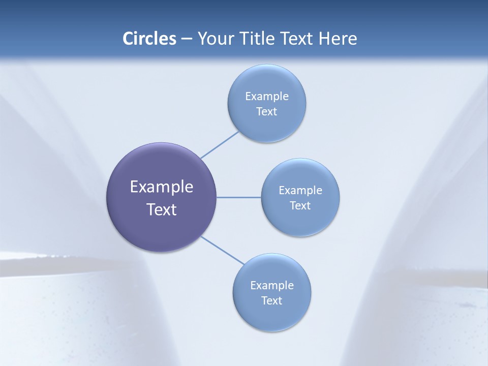 A Vase With A Fish Inside Of It On A Blue Background PowerPoint Template