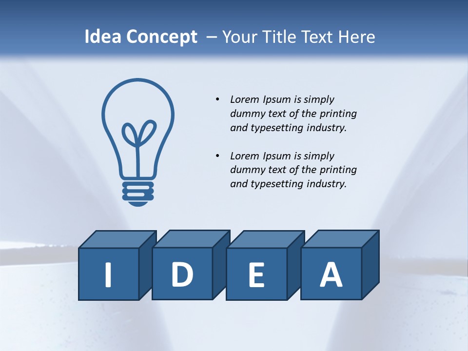 A Vase With A Fish Inside Of It On A Blue Background PowerPoint Template