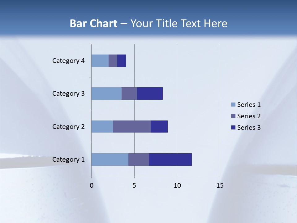 A Vase With A Fish Inside Of It On A Blue Background PowerPoint Template