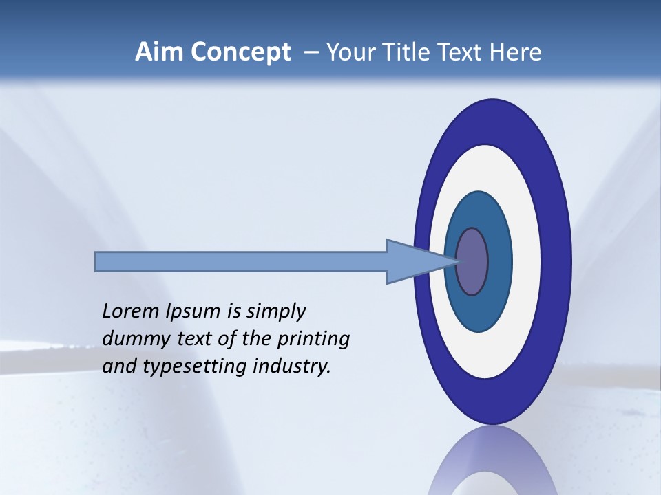 A Vase With A Fish Inside Of It On A Blue Background PowerPoint Template