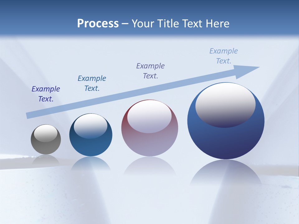 A Vase With A Fish Inside Of It On A Blue Background PowerPoint Template