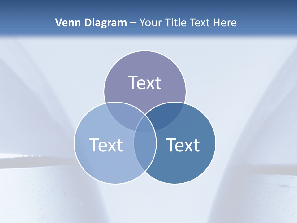 A Vase With A Fish Inside Of It On A Blue Background PowerPoint Template