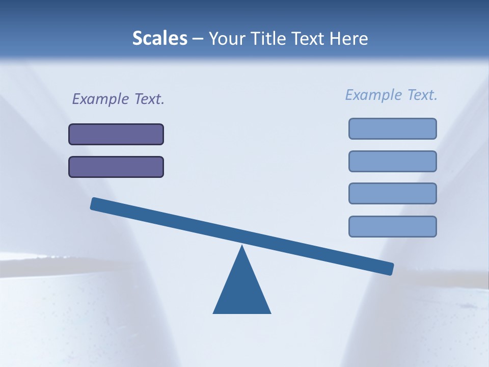 A Vase With A Fish Inside Of It On A Blue Background PowerPoint Template