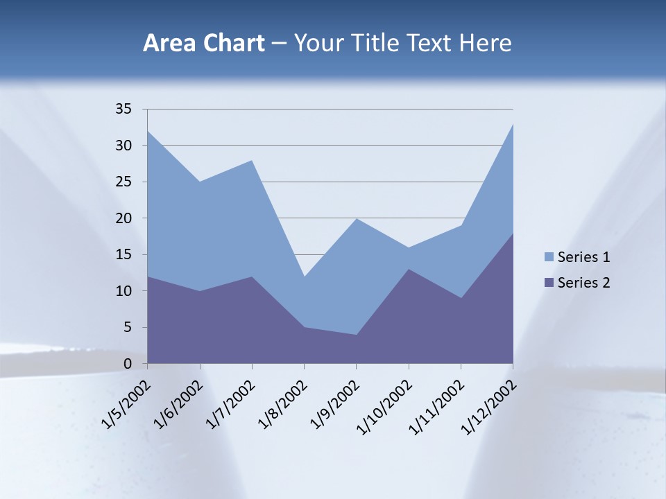 A Vase With A Fish Inside Of It On A Blue Background PowerPoint Template