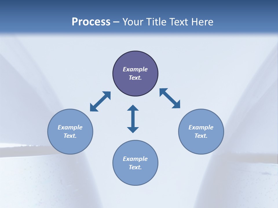 A Vase With A Fish Inside Of It On A Blue Background PowerPoint Template