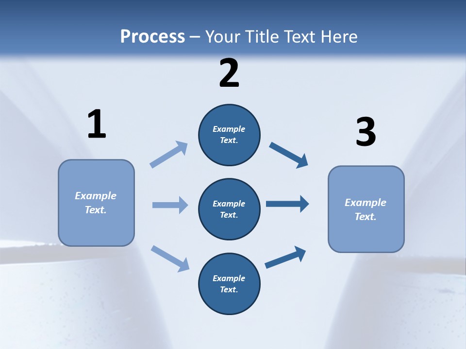 A Vase With A Fish Inside Of It On A Blue Background PowerPoint Template