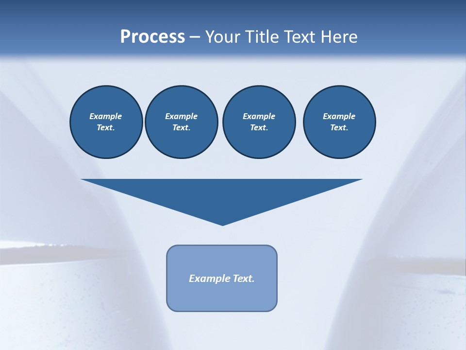 A Vase With A Fish Inside Of It On A Blue Background PowerPoint Template