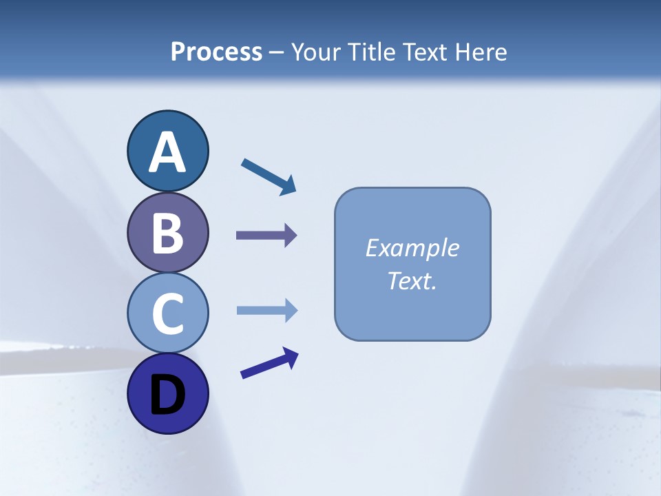 A Vase With A Fish Inside Of It On A Blue Background PowerPoint Template