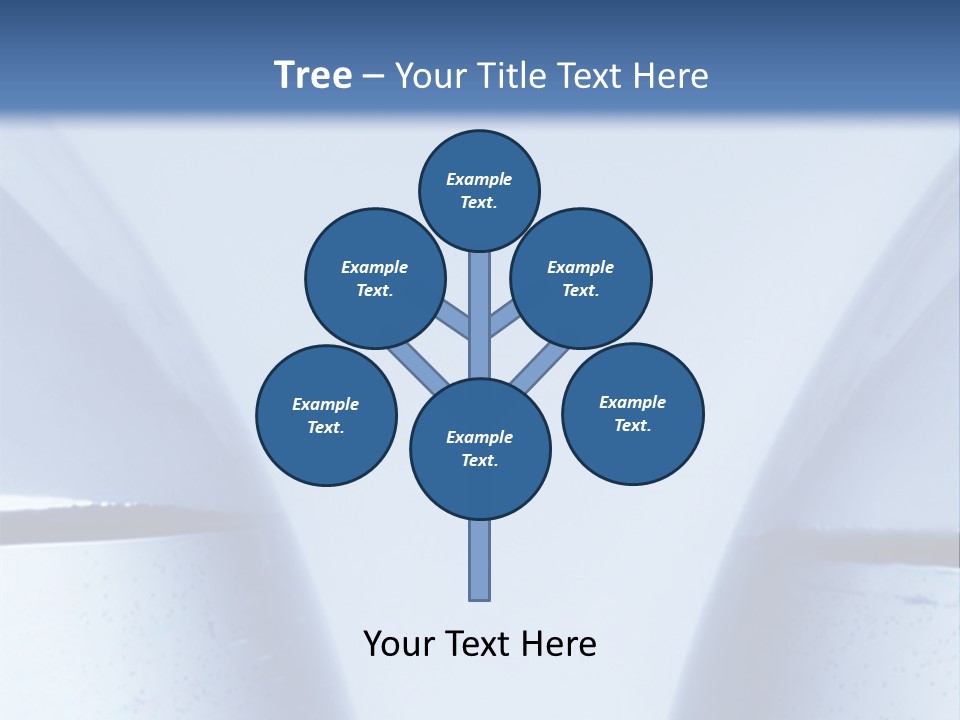 A Vase With A Fish Inside Of It On A Blue Background PowerPoint Template