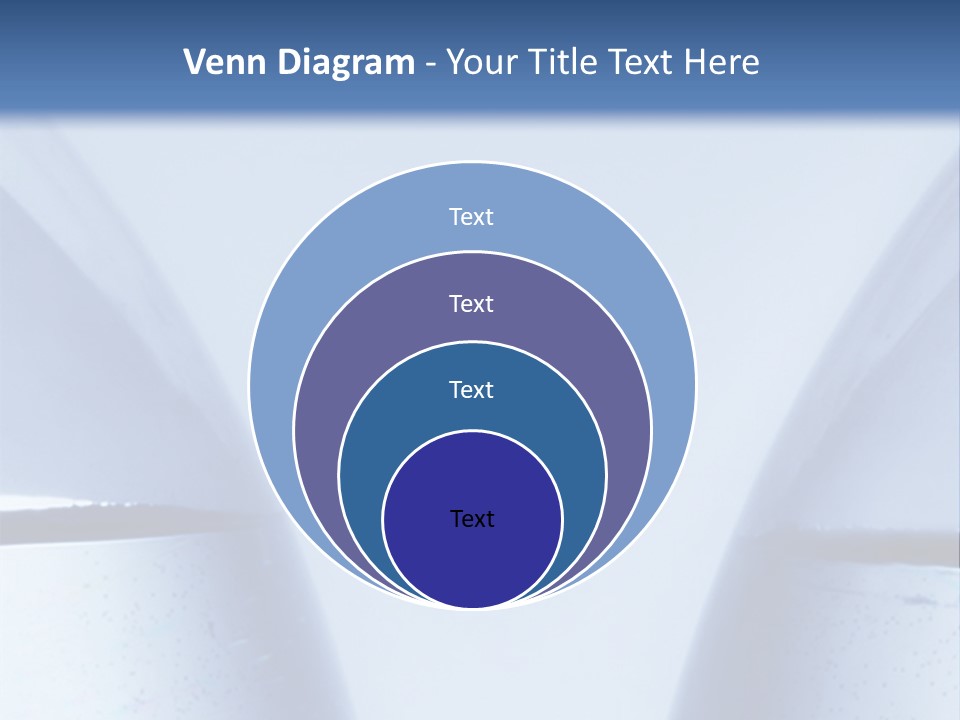 A Vase With A Fish Inside Of It On A Blue Background PowerPoint Template
