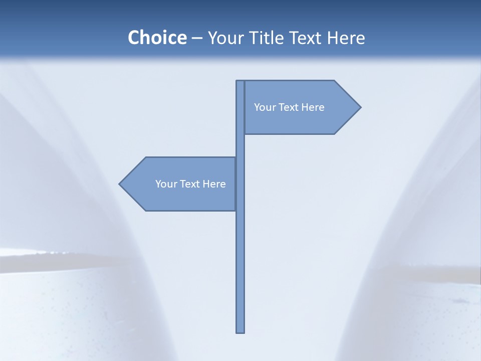 A Vase With A Fish Inside Of It On A Blue Background PowerPoint Template