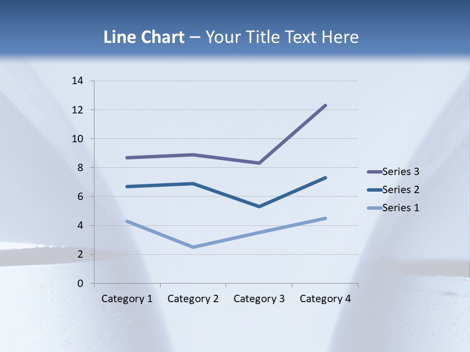 A Vase With A Fish Inside Of It On A Blue Background PowerPoint Template