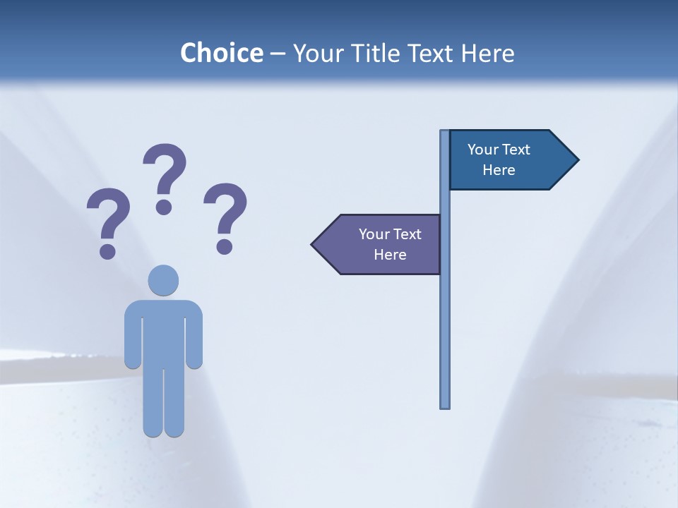 A Vase With A Fish Inside Of It On A Blue Background PowerPoint Template