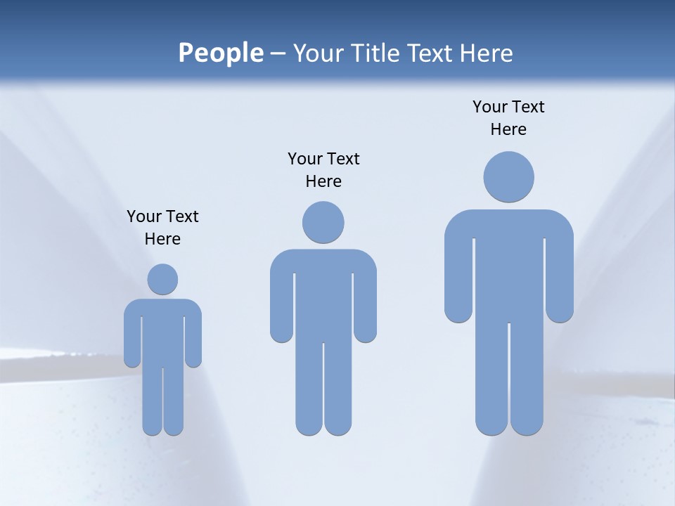 A Vase With A Fish Inside Of It On A Blue Background PowerPoint Template