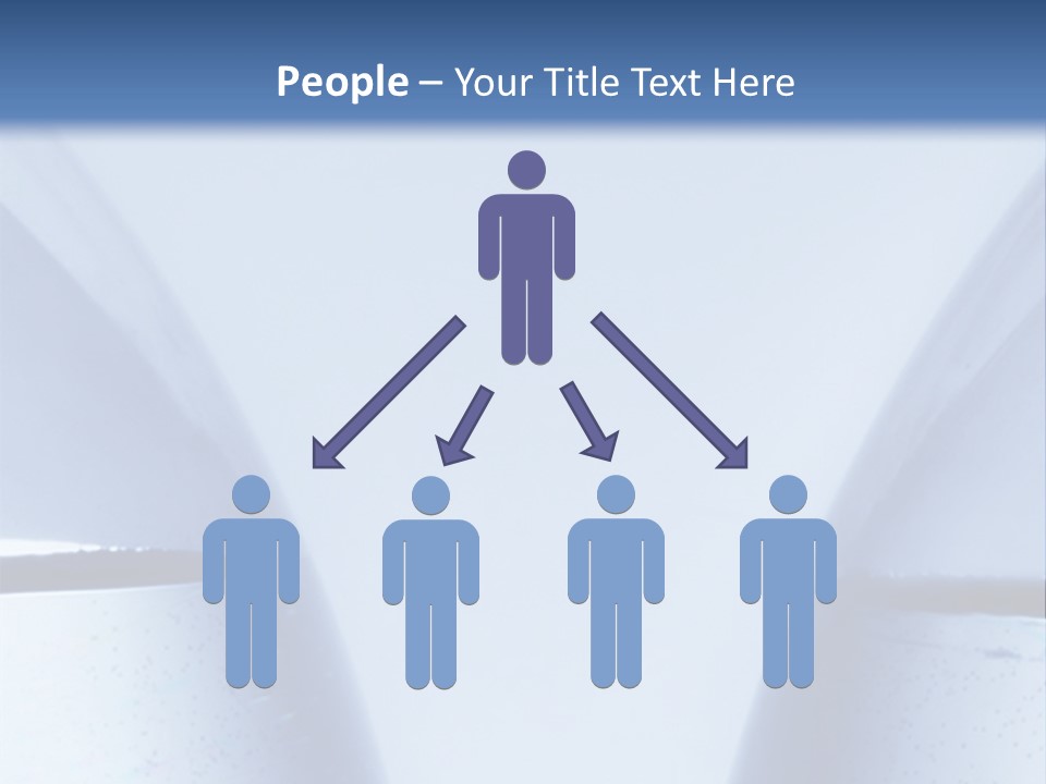 A Vase With A Fish Inside Of It On A Blue Background PowerPoint Template