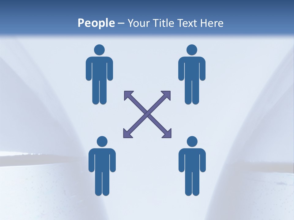 A Vase With A Fish Inside Of It On A Blue Background PowerPoint Template