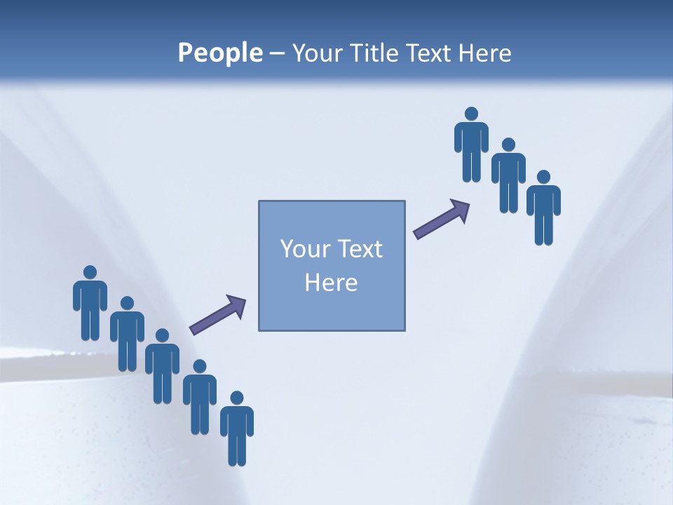 A Vase With A Fish Inside Of It On A Blue Background PowerPoint Template