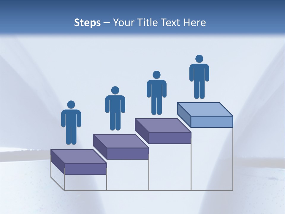 A Vase With A Fish Inside Of It On A Blue Background PowerPoint Template