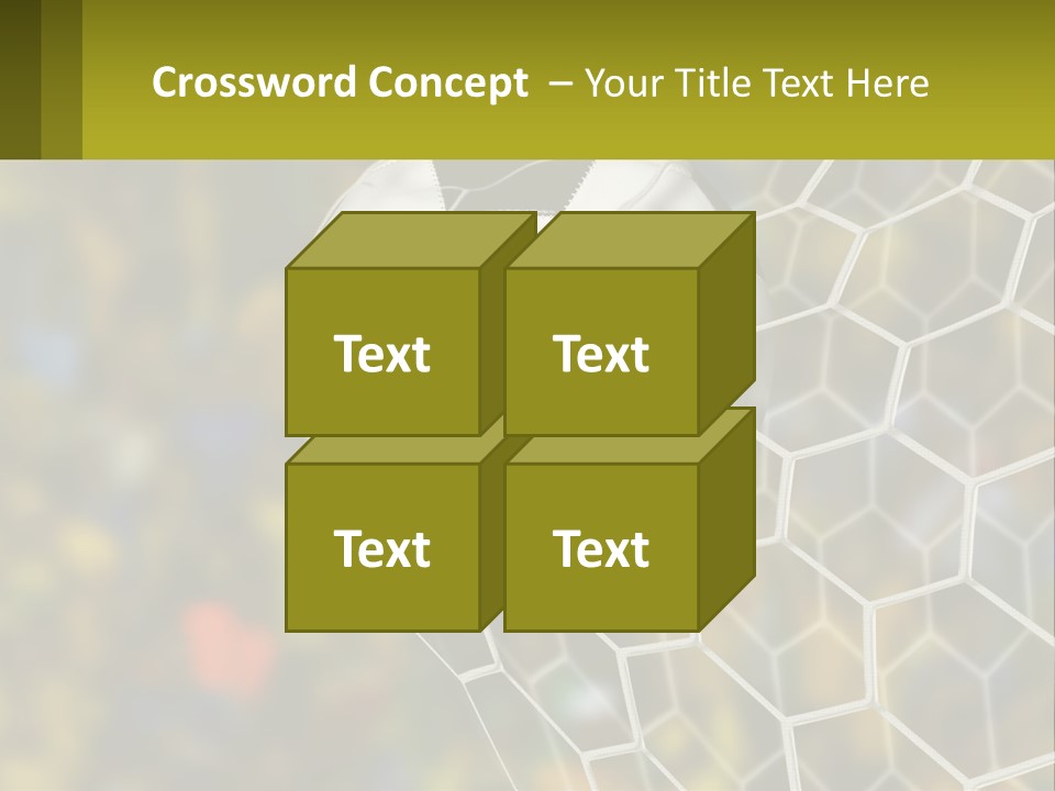 A Soccer Ball In The Net With A Crowd In The Background PowerPoint Template