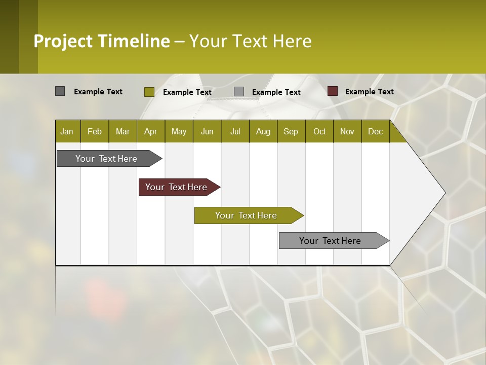 A Soccer Ball In The Net With A Crowd In The Background PowerPoint Template