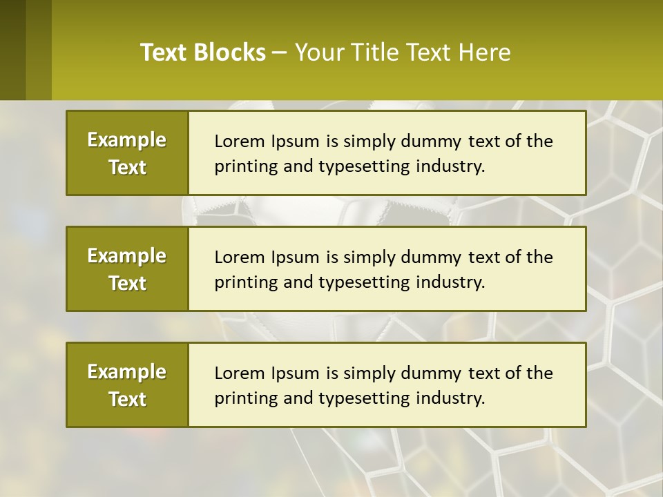 A Soccer Ball In The Net With A Crowd In The Background PowerPoint Template