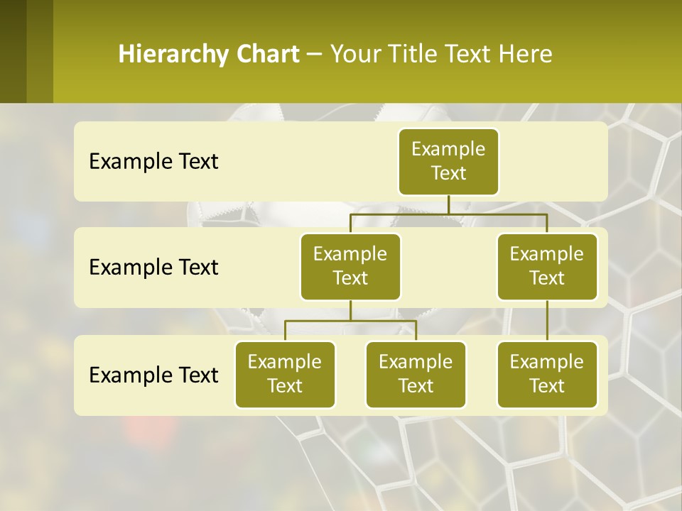 A Soccer Ball In The Net With A Crowd In The Background PowerPoint Template