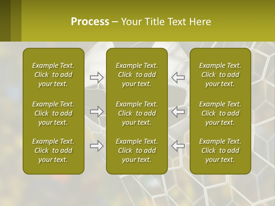 A Soccer Ball In The Net With A Crowd In The Background PowerPoint Template