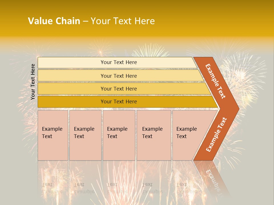 A Fireworks Display With The Words Name Of Presentation Company Name PowerPoint Template