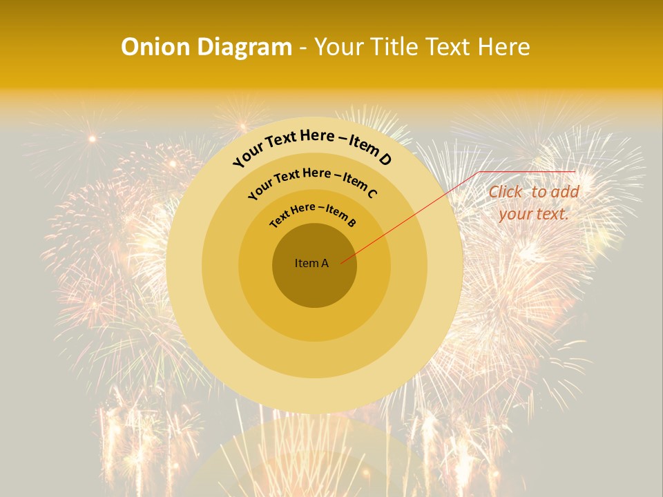 A Fireworks Display With The Words Name Of Presentation Company Name PowerPoint Template