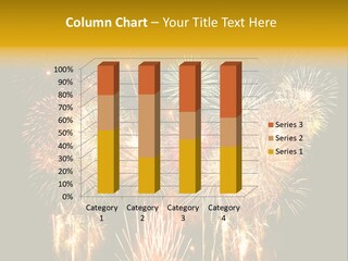 A Fireworks Display With The Words Name Of Presentation Company Name PowerPoint Template