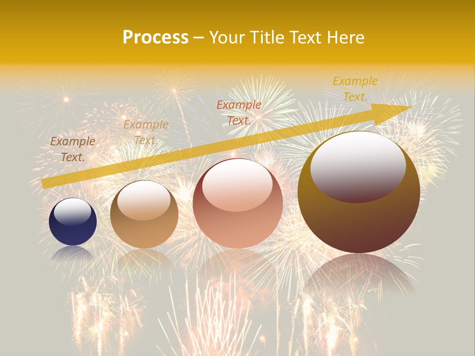 A Fireworks Display With The Words Name Of Presentation Company Name PowerPoint Template