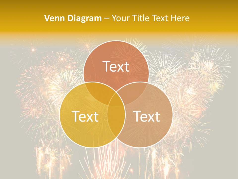 A Fireworks Display With The Words Name Of Presentation Company Name PowerPoint Template