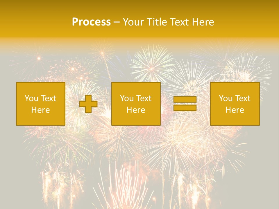 A Fireworks Display With The Words Name Of Presentation Company Name PowerPoint Template