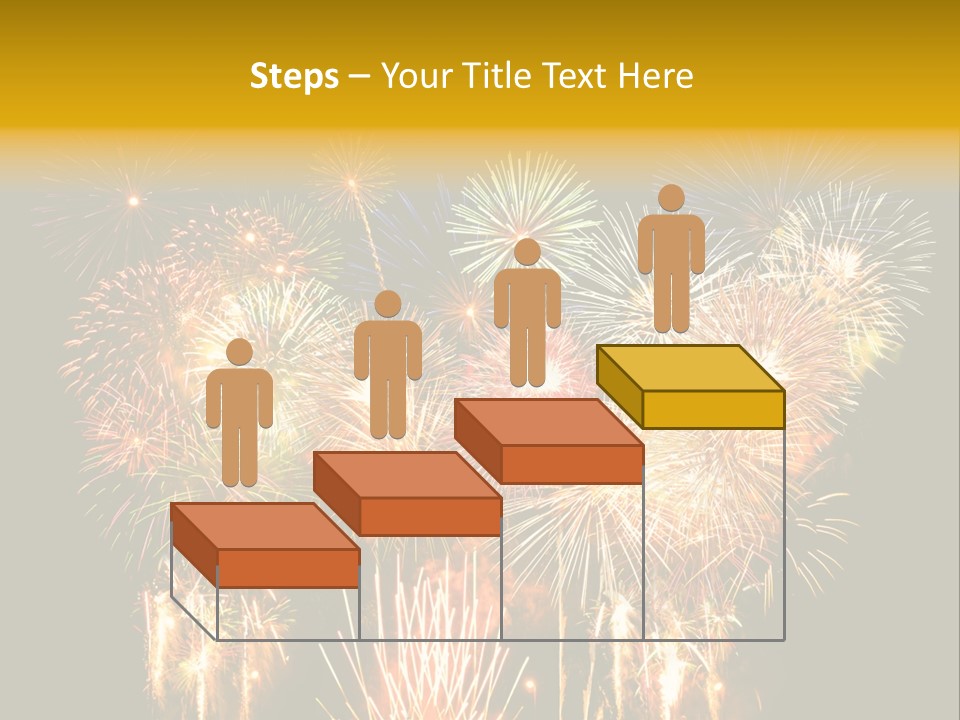 A Fireworks Display With The Words Name Of Presentation Company Name PowerPoint Template