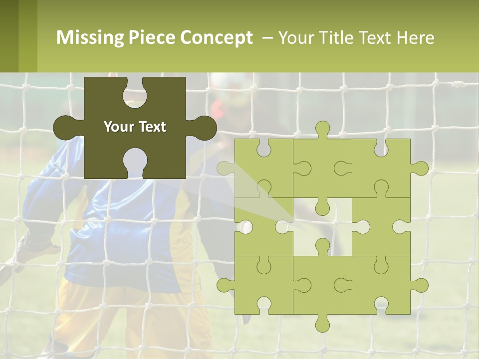 A Young Boy Kicking A Soccer Ball Towards A Goal PowerPoint Template