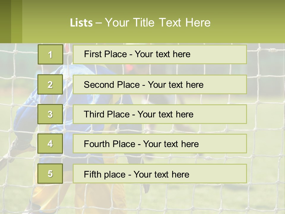A Young Boy Kicking A Soccer Ball Towards A Goal PowerPoint Template