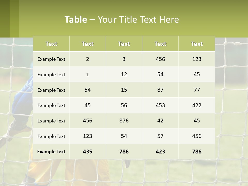 A Young Boy Kicking A Soccer Ball Towards A Goal PowerPoint Template