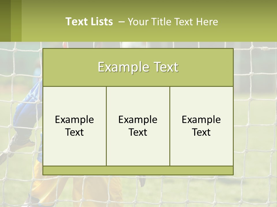 A Young Boy Kicking A Soccer Ball Towards A Goal PowerPoint Template