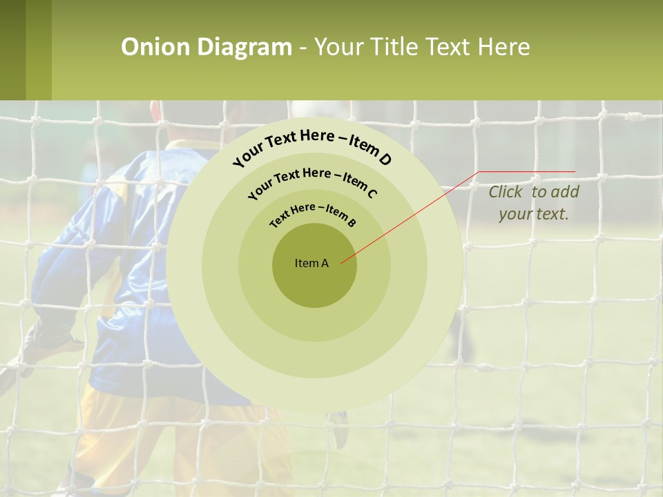 A Young Boy Kicking A Soccer Ball Towards A Goal PowerPoint Template